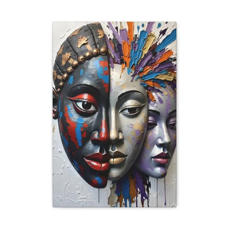 Stretched Evolving Mind Canvas Art Print, Abstract, Modern Wall Decor, Boho