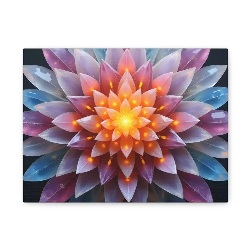 Vibrant Flower Canvas Art Print, Wall Decor, Home Decor, Floral Artwork, Gift for Flower Lovers, Modern Art